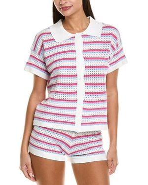 Madison Miles Knit Top - White