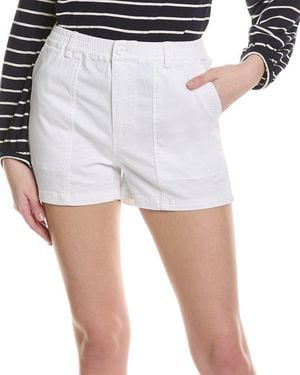 Michael Stars Reece Linen-blend Short - White