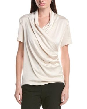 Joseph Ribkoff Cowl Neck Top - Natural