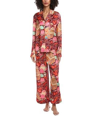 Karen Mabon 2Pc Pajama Set - Red