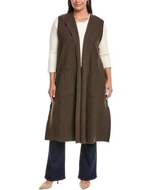 Eileen Fisher Plus Wool Vest - Brown