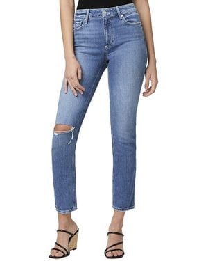 PAIGE Cindy Granada Destructed Straight Leg Jean - Blue