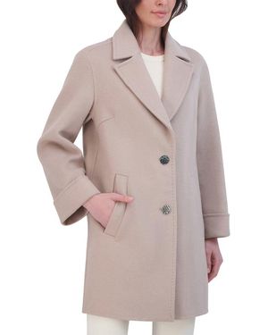 Tahari Double Face Wool-Blend Coat - Grey