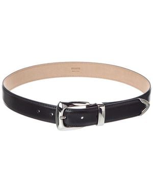 KHAITE Benny Leather Belt - Black