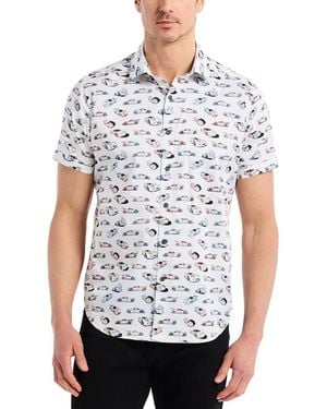 Robert Graham Neon Wheels Woven Shirt - White