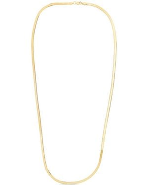 Italian Silver 14K Over Chain Necklace - White