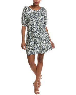 Velvet By Graham & Spencer Summer Printed Voile Dress - Blue