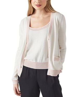 LK Bennett L.K.Bennett Villa Wool-Blend Cardigan - White
