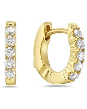 Forever Creations USA Inc. Forever Creations 14k 0.35 Ct. Tw. Diamond Huggie Earrings - Metallic