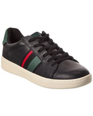 Ben Sherman Hampton Stripe Trainer - Black