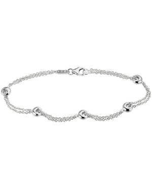 Italian Gold 14K Chain Link Bracelet - Multicolour