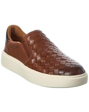 Allen Edmonds Oliver Leather Slip-On Trainer - Brown