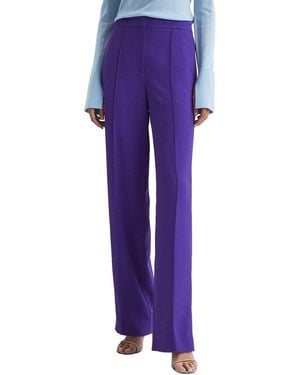 Reiss Aleah Pull On Trouser - Purple