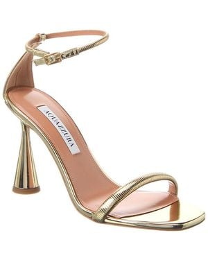 Aquazzura Hot 95 Sandal - Metallic