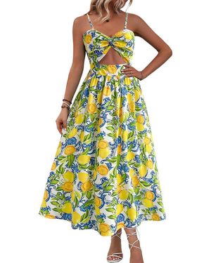 Nia Midi Dress - Yellow