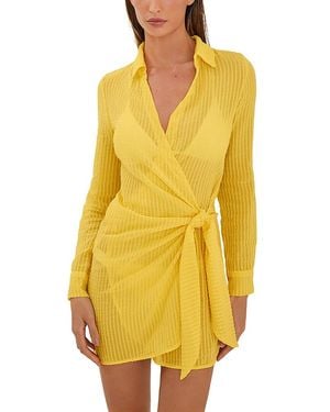 ViX Solid Lia Short Cover Up - Yellow