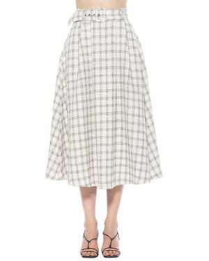 Alexia Admor Eline A-Line Skirt - White