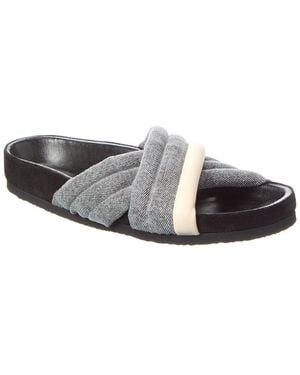 Isabel Marant Holden Leather Sandal - Gray