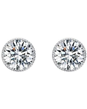 Rachel Glauber Diamond Cz Earrings - White