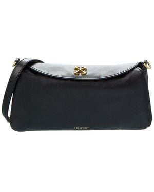 Off-White c/o Virgil Abloh Jitney Leather Shoulder Bag - Black