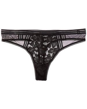 Passionata Gardenia Lace Tanga - Black