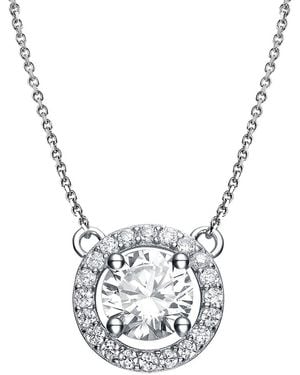 Rachel Glauber Cz Necklace - Metallic