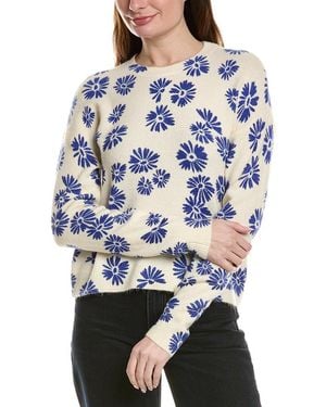 Cece Flower Print Jumper - Blue