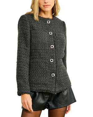 Line & Dot Knox Tweed Jacket - Grey