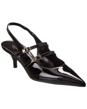 Celine Judy Patent Slingback Pump - Black