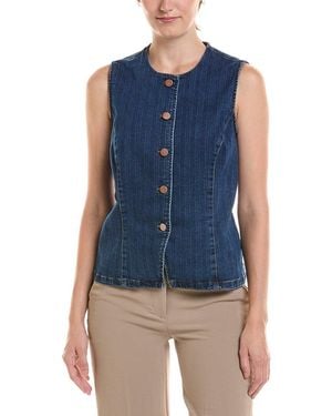 Jones New York Denim Vest - Blue