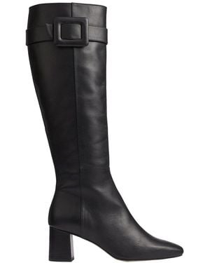 LK Bennett L. K.Bennett Carlotta Leather Knee Boot - Black