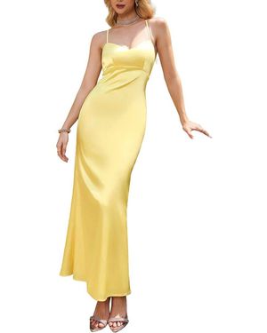 Amanda Royal Midi Dress - Yellow