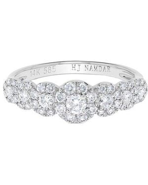 H.J. Namdar 14K 0.65 Ct. Tw. Diamond Halo Bracelet - White