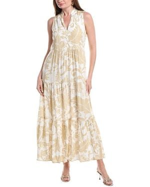 Vince Camuto Printed Maxi Dress - Natural