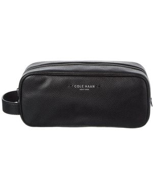 Cole Haan Belmont Leather Dopp Kit - Black