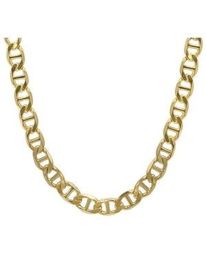 Adornia 14k Plated Mariner Chain Necklace - Metallic