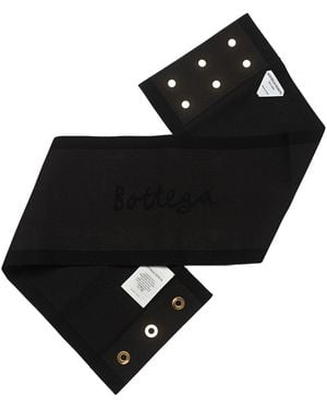 Bottega Veneta Silk Belt - Black