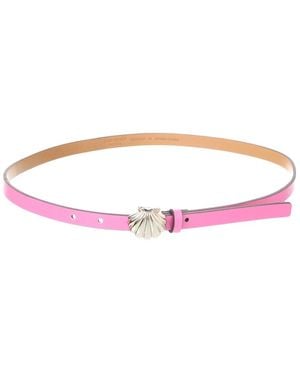 Kate Spade 15Mm Mini Shell Leather Belt - Red