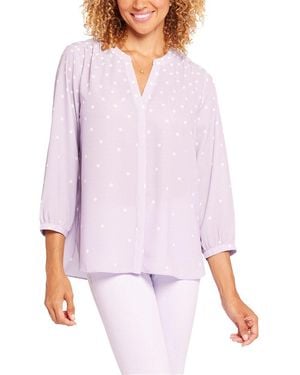 NYDJ Pintuck Blouse - Purple