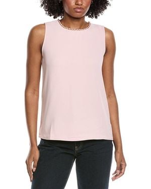 Gracia Chain Neckline Top - Pink