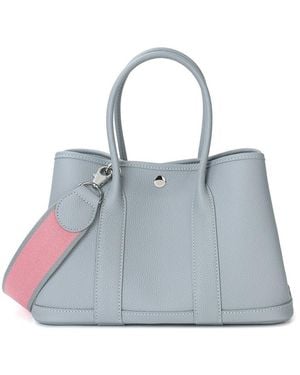 Tiffany & Fred Paris Top-Grain Leather Satchel - Blue