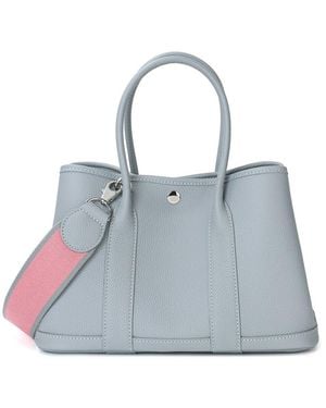 Tiffany & Fred Paris Top-Grain Leather Satchel - Blue