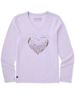 Life Is Good. Crusher Lite T-Shirt - Purple