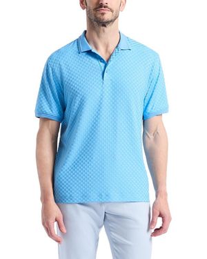 Robert Graham Aaron Knit Polo Shirt - Blue
