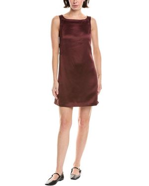 Rebecca Taylor Heavy Satin Shift Dress - Red