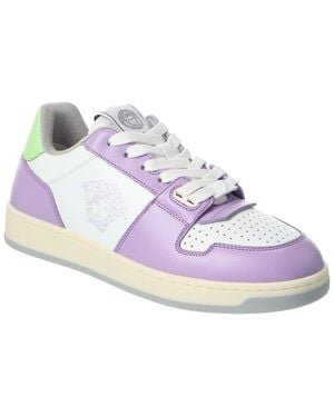 Versace Leather Trainer - Blue