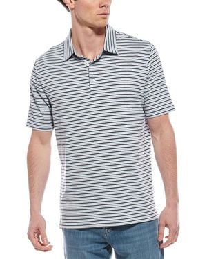 Scott Barber Stripe Polo Shirt - Blue