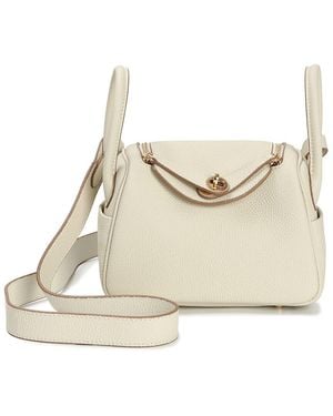 Tiffany & Fred Paris Mini Leather Satchel - Natural