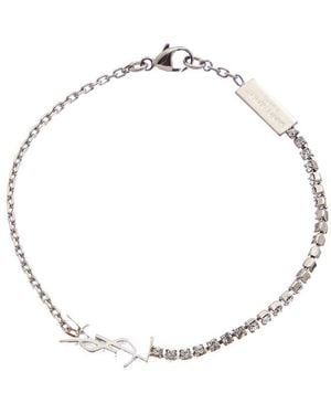 Saint Laurent Cassandre Charm Bracelet - Metallic
