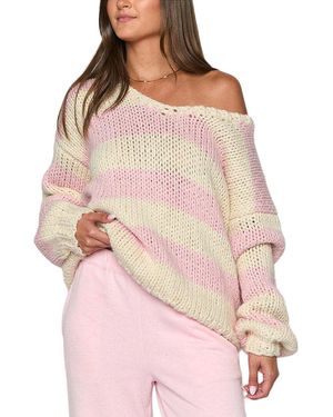 BELLA DESERT Off-The-Shoulder Jumper - Pink